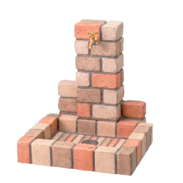 立水栓ユニット サークルタイプ・スクエアパン（ネオミックス）蛇口付［W-358］