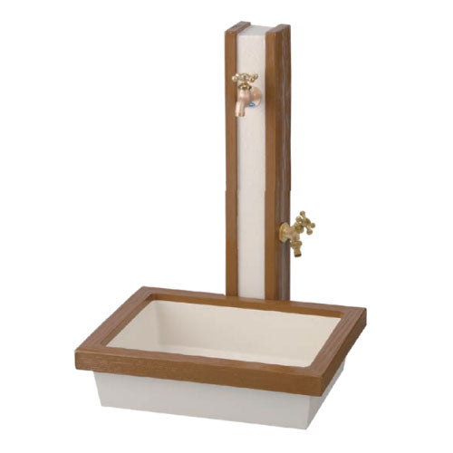 水栓柱：アーバンウッド（パン/蛇口・補助蛇口付）[W-498]