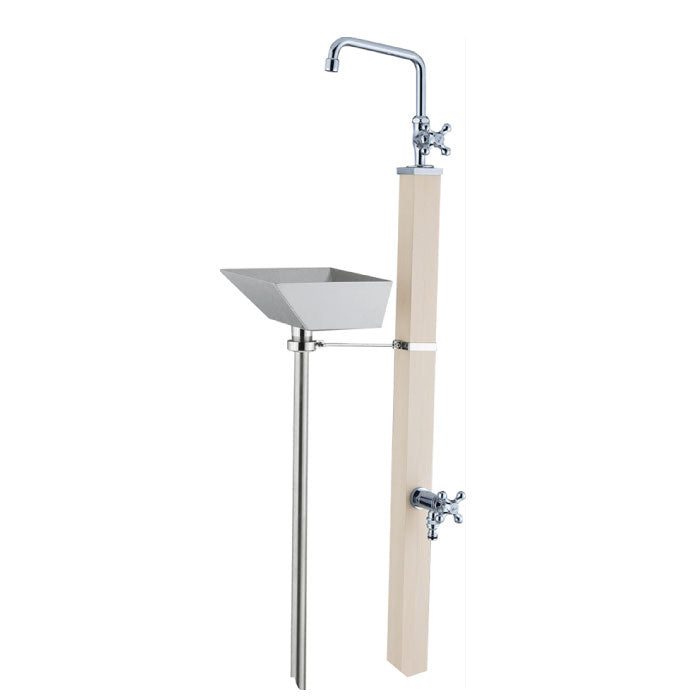 ガーデンシンク カーサ2・2口（ホワイト）[W-653]